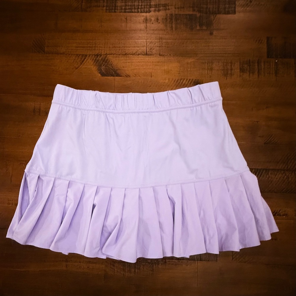 T. by Talbots Skort Pleated Hem Lavender Purple Women's Athletic Skirt L